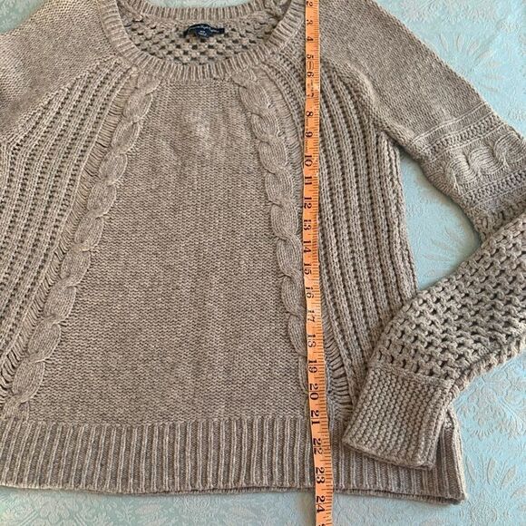 AEO long sleeve mixed knit sweater sz medium - Picture 9 of 10
